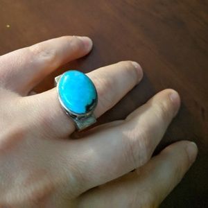 Silpada Silver Plated Torqouise Ring